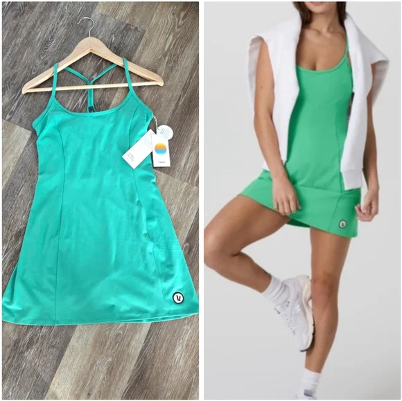 green emerald velvet dress Vuori Women's One Shot Tennis Dress – Saint Bernard